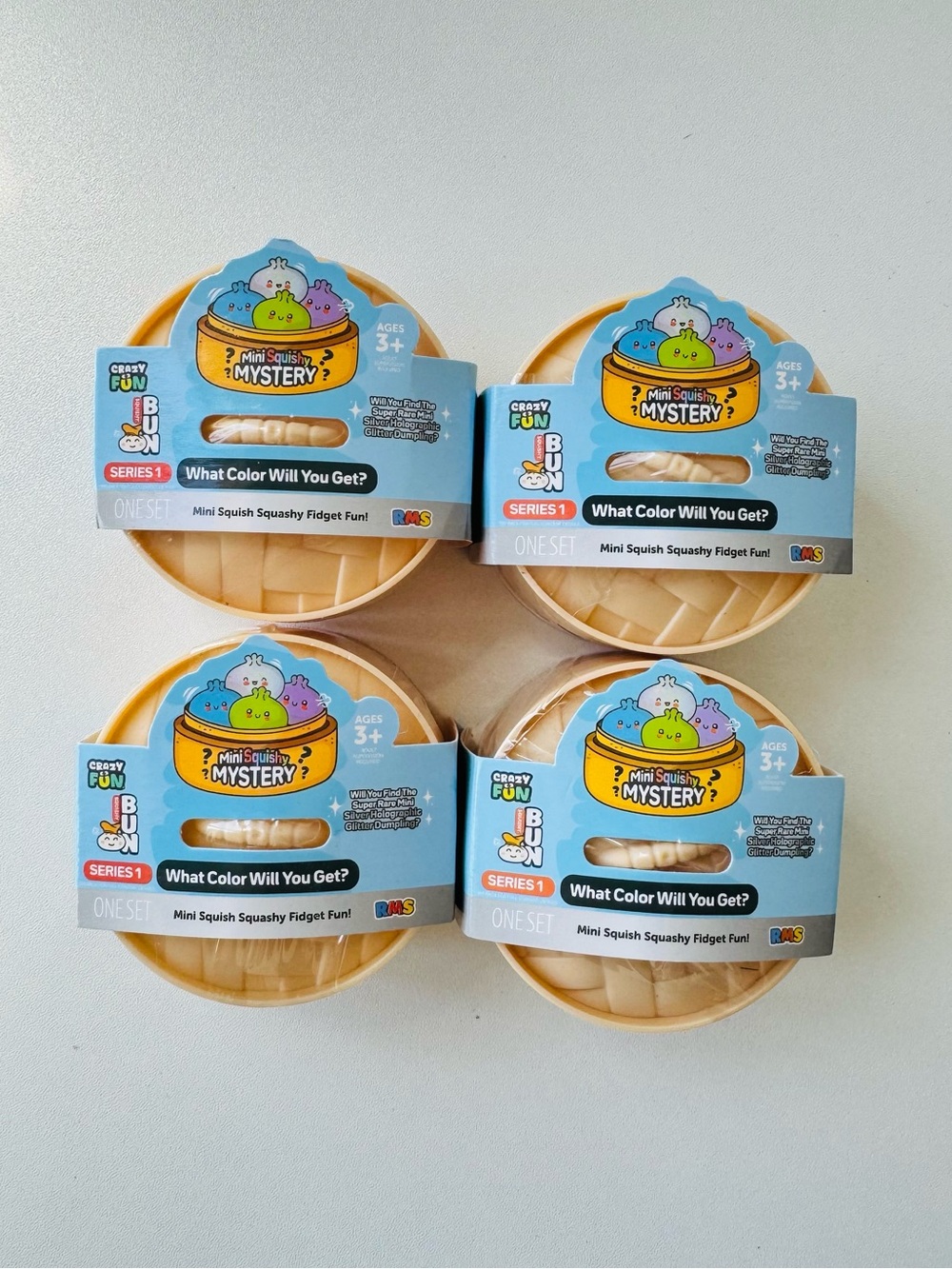 Mystery Dumpling mini -Crazy Fun Squishy Bun Viral 4x
